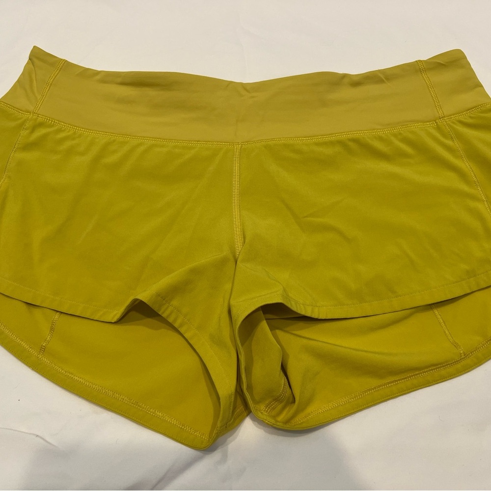 Women's Lululemon Yellow Shorts